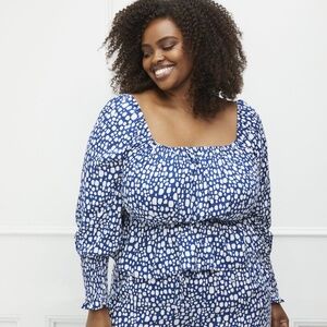 Pre-Owned ELOQUII Elements Women’s Plus Size Peplum Top – Size 18/20